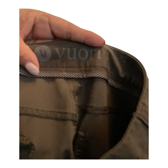 Men’s Vuori 5-pocket meta pants in army green, size 32 - Picture 3 of 4